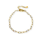 Gold Paperclip Bracelet