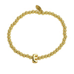 Initial Bubble Bracelet Gold