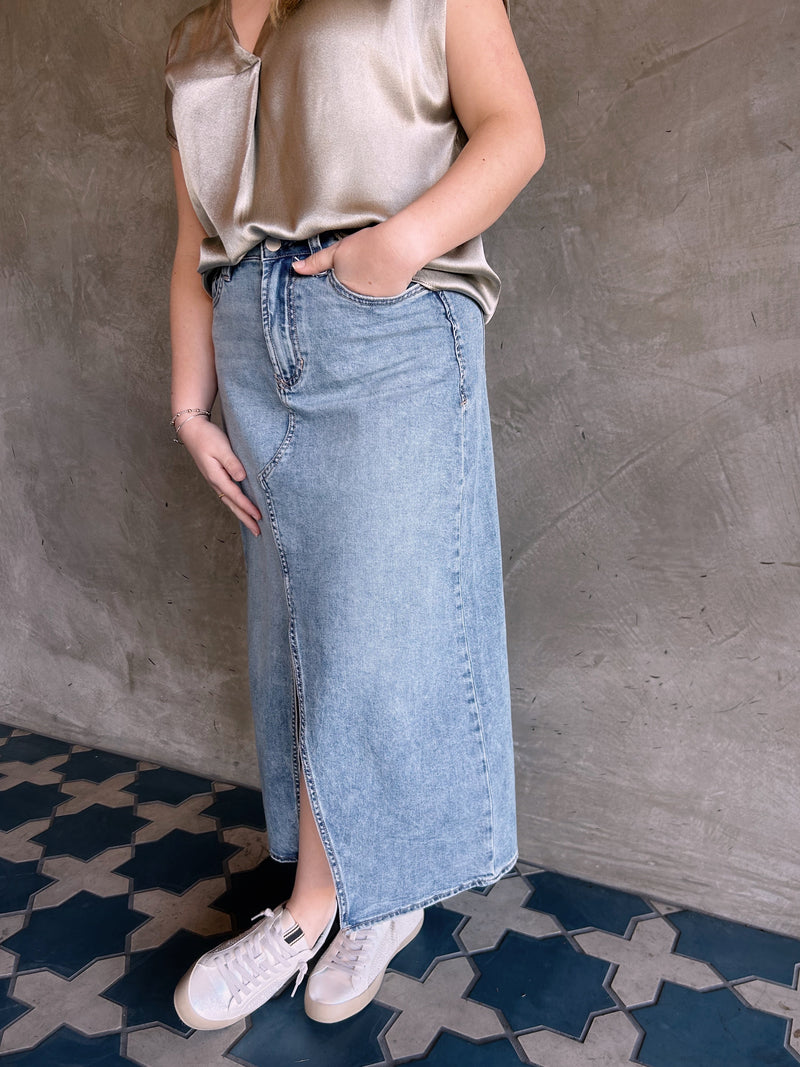 Dear John Vianna Denim Skirt