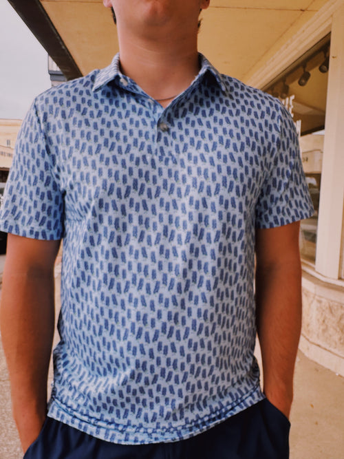 Burlebo Bluebonnets Performance Polo