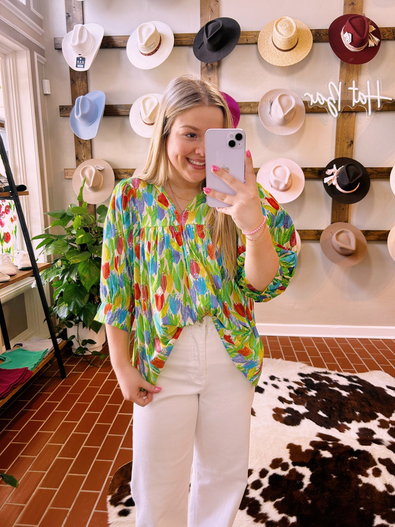 Everything Spring Top