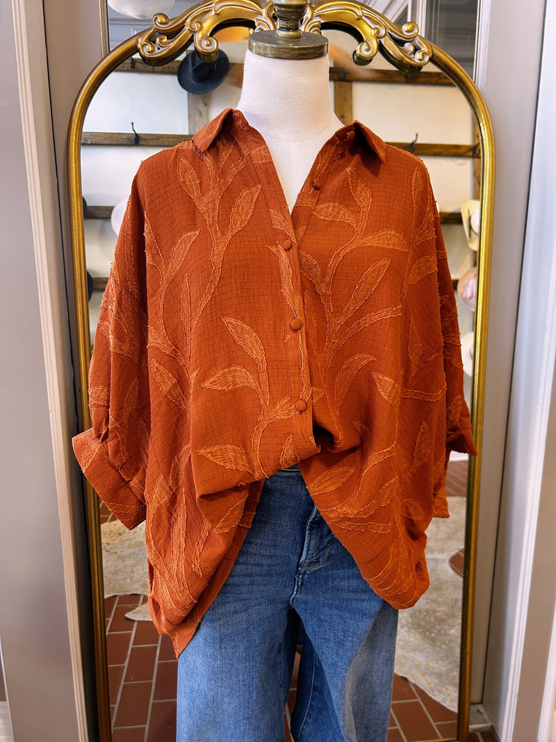 Curvy Rust Vine Top