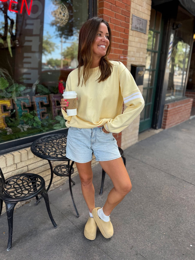 Sunny Stripe Sweatshirt