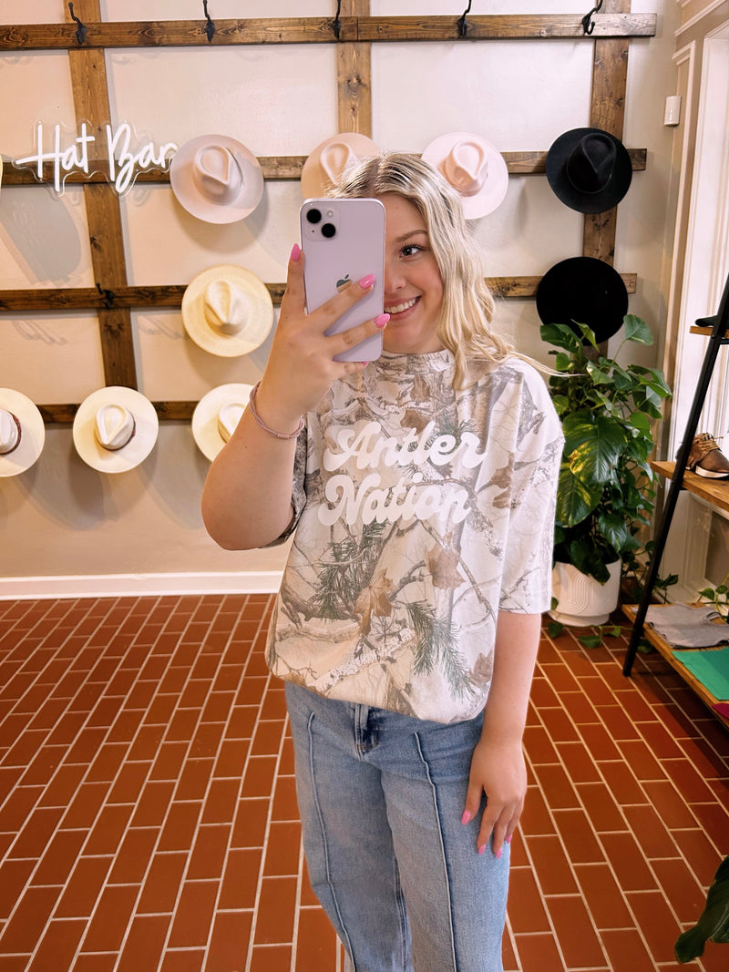 Antler Nation Camo Tee