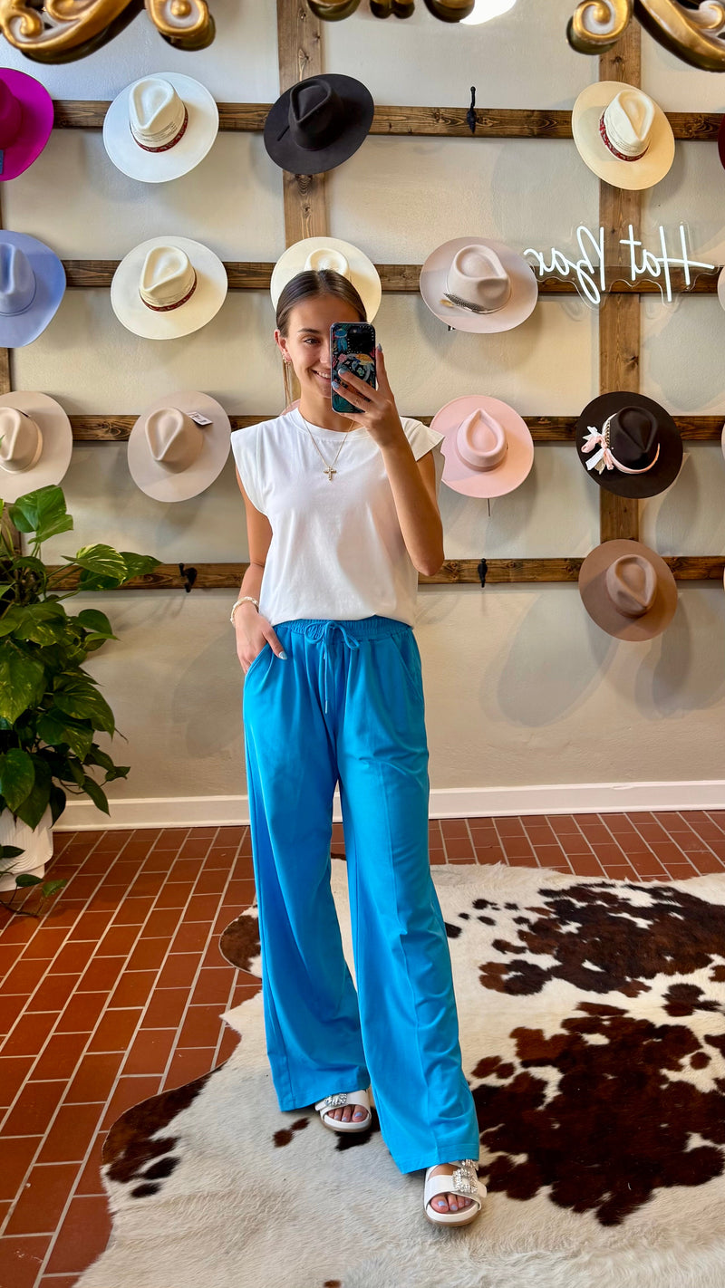 Another Love Quincy Pants Malibu Blue