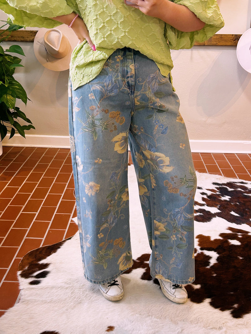 Floral Love Jeans