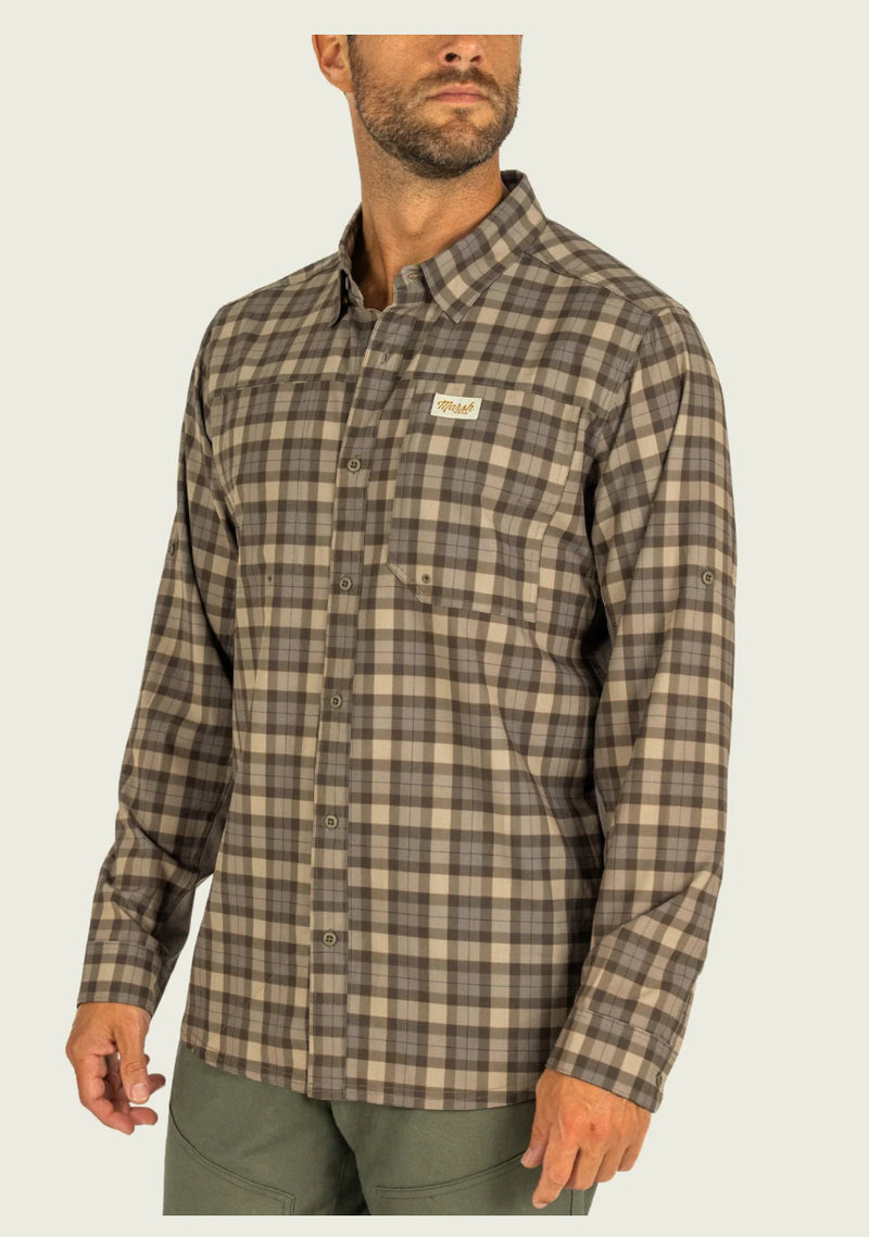 Marsh Wear Lenwood HG Tech LS Shirt - Canteen
