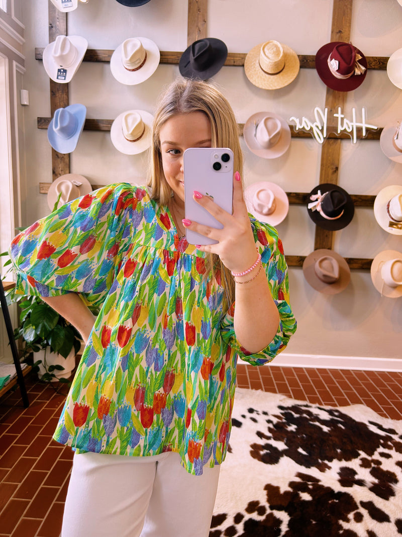 Everything Spring Top