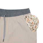 Burlebo Athletic Shorts Heather Khaki