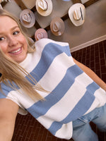 Denim Off White Sweater Top