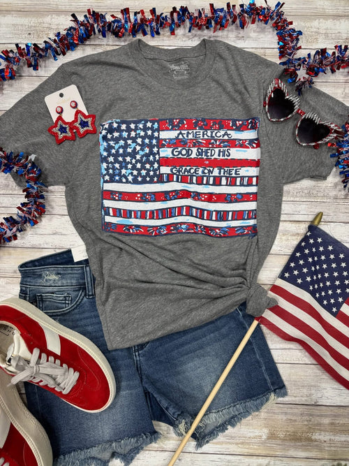 Callie Ann Flag Tee