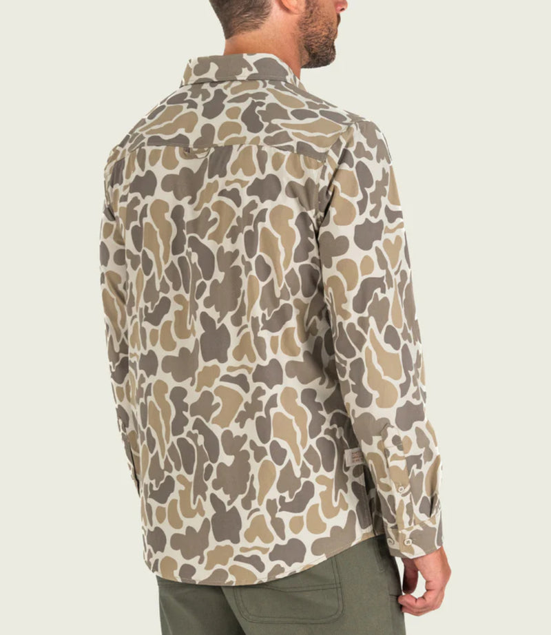 Marsh Wear Big Pine Field Shirt-Khaki Mallard Camo