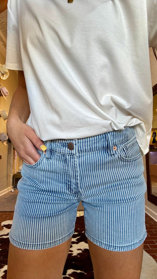 Dear John Julian Indigo Stripe Shorts