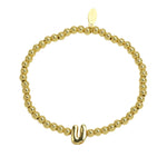 Initial Bubble Bracelet Gold