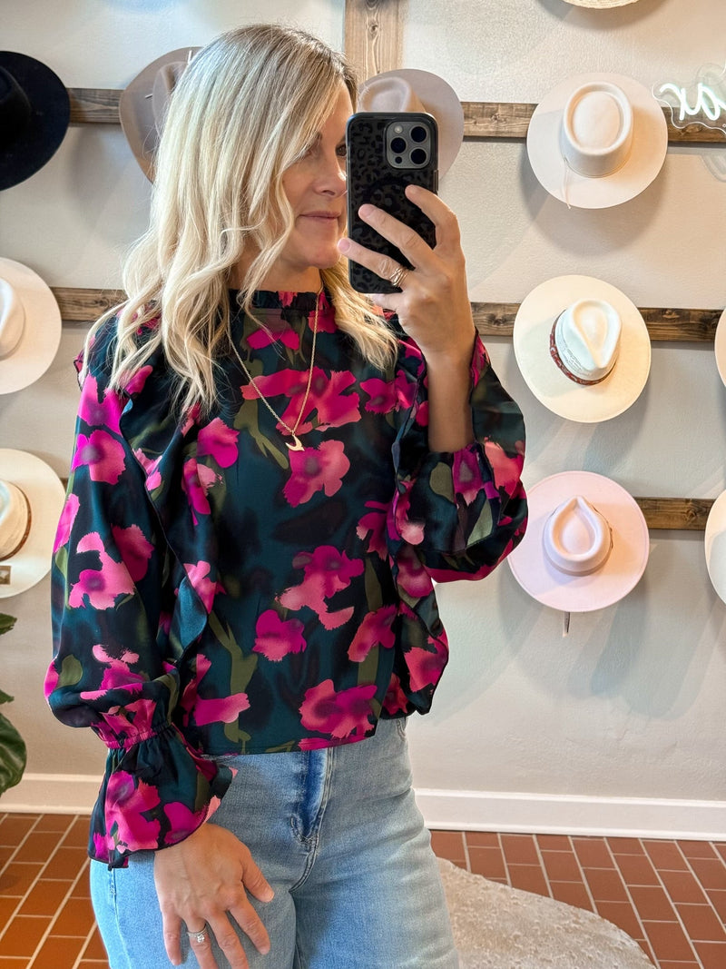 Macy's Floral Top