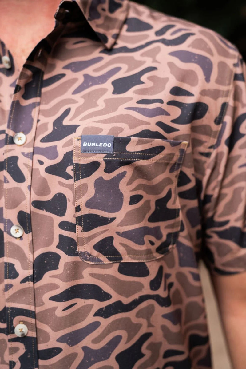 Performance Button Up- Gauge Camo