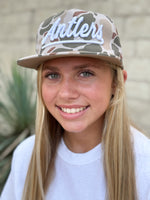 Camo Puff Antlers Hat