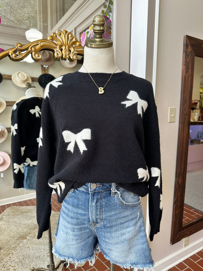 Black Bow Sweater