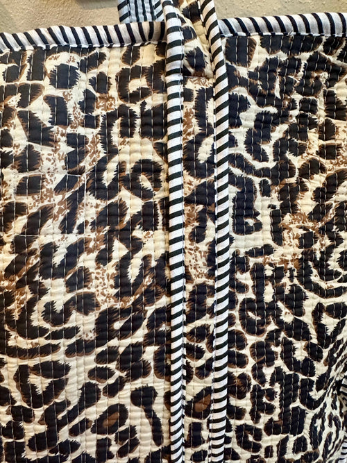 Cheetah  Quilted Bag