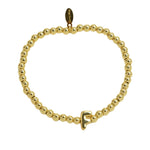 Initial Bubble Bracelet Gold