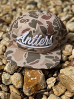 Camo Puff Antlers Hat