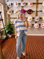 Denim Off White Sweater Top
