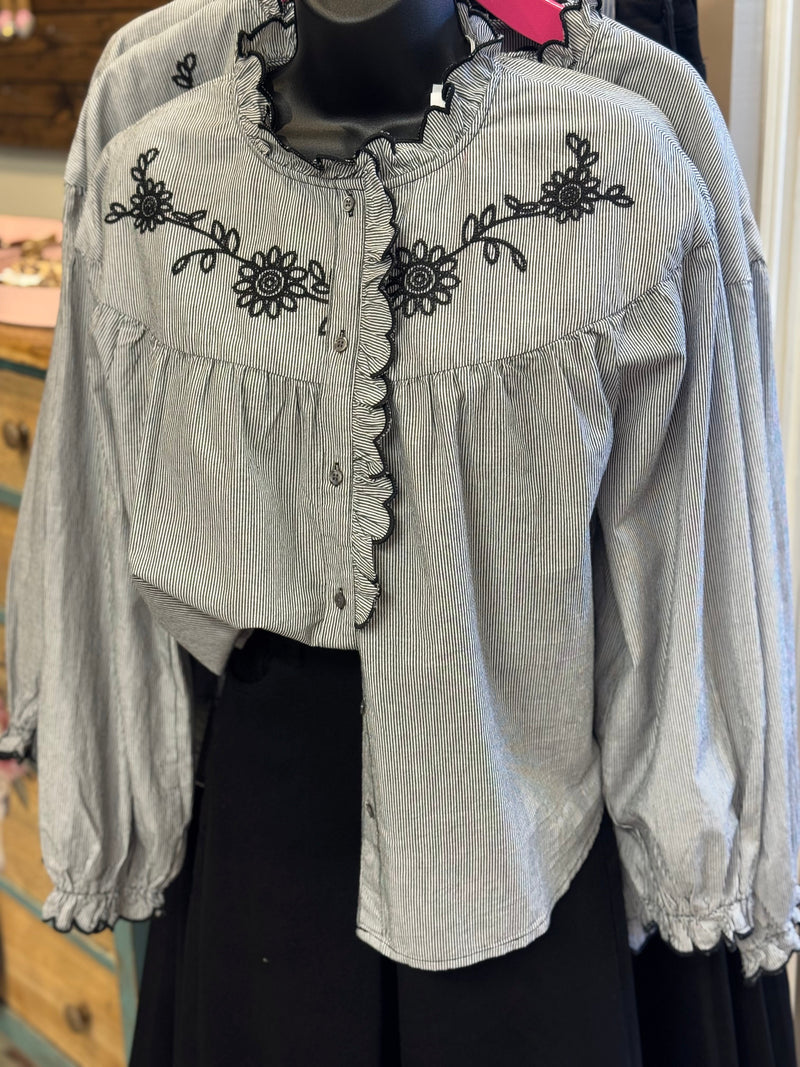 Dear John Hilary Top Black