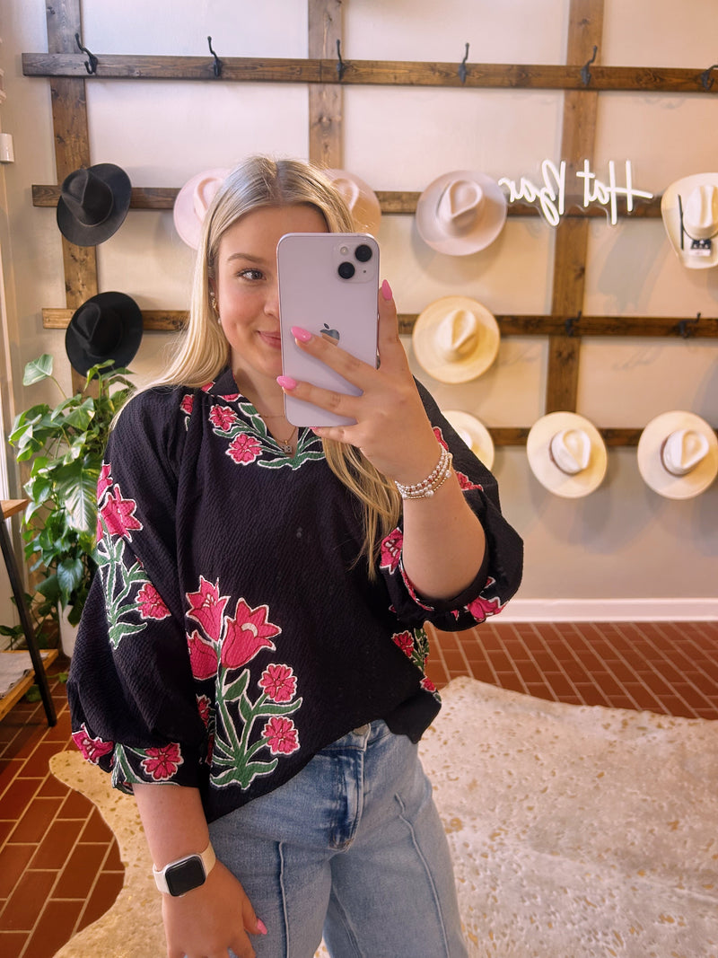 Destiney Floral Top