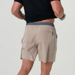 Burlebo Athletic Shorts Heather Khaki