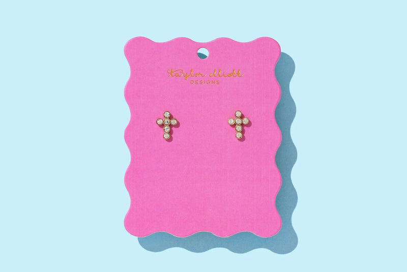 Faith Crystal Stud Earrings