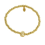 Initial Bubble Bracelet Gold