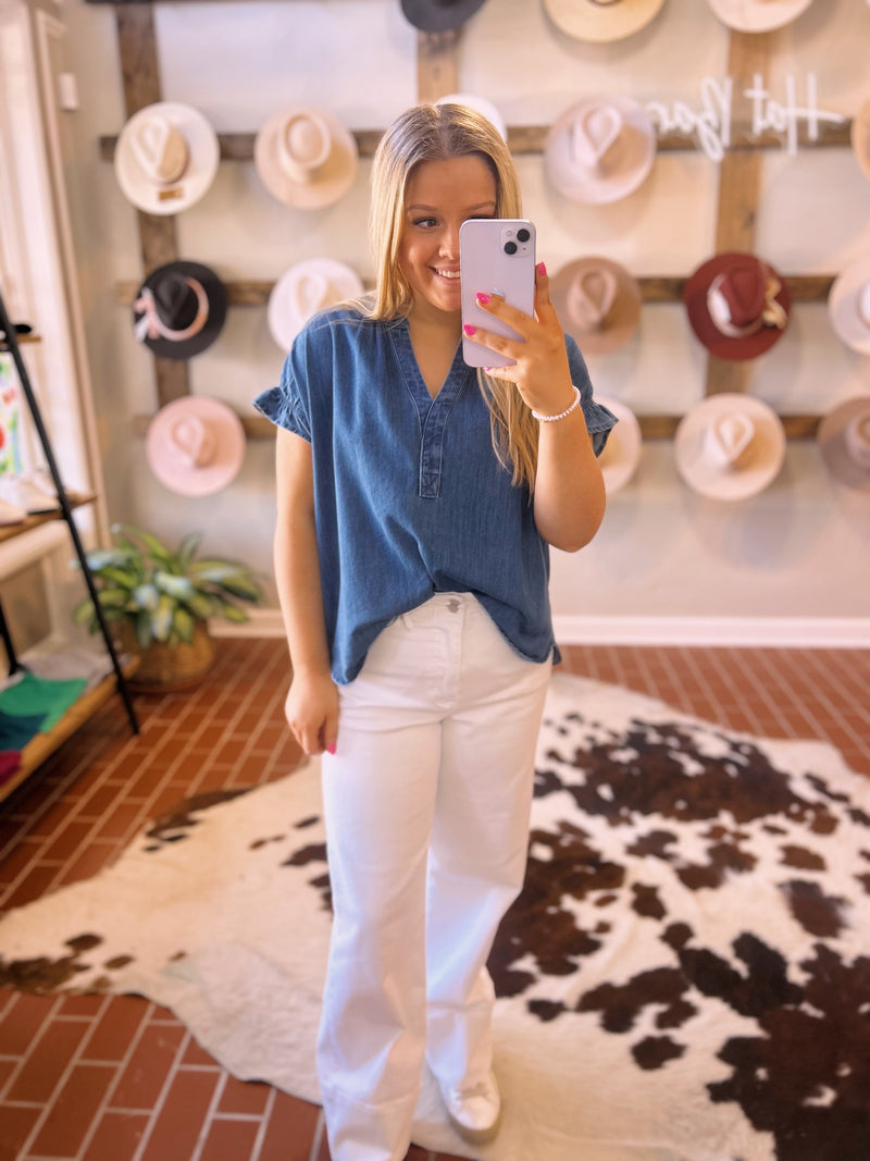 Denim Emily Top