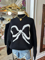 RIBBON MOCK NECK SWEATER TOP