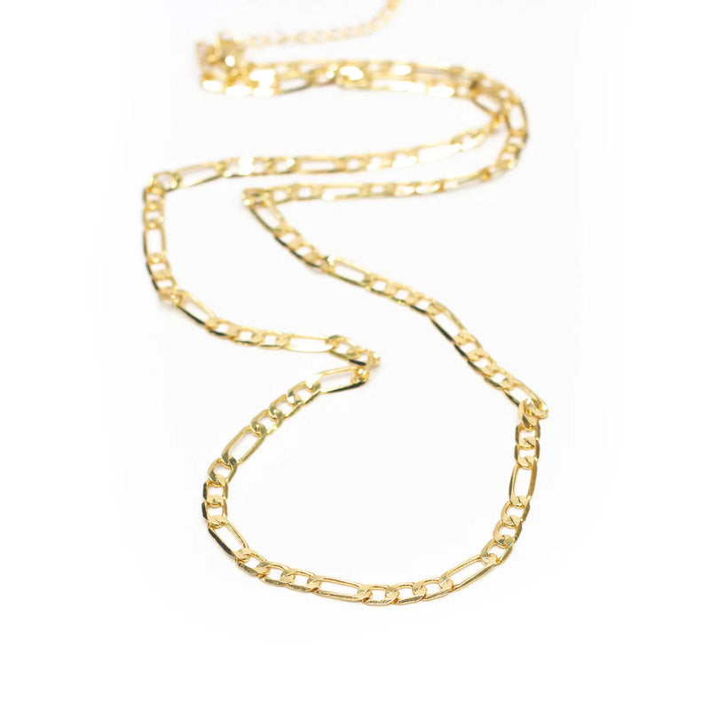 Flat Gold Chainlink Necklace