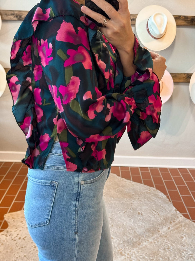 Macy's Floral Top