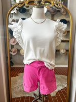 Dear Join Carnation Pink Hampton Shorts