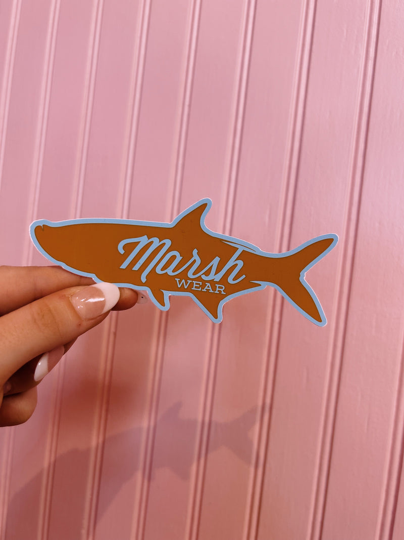 Marsh wear shark sticker