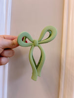 Matte Bow Claw Clips