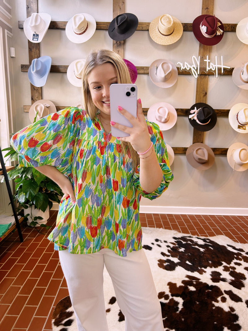 Everything Spring Top