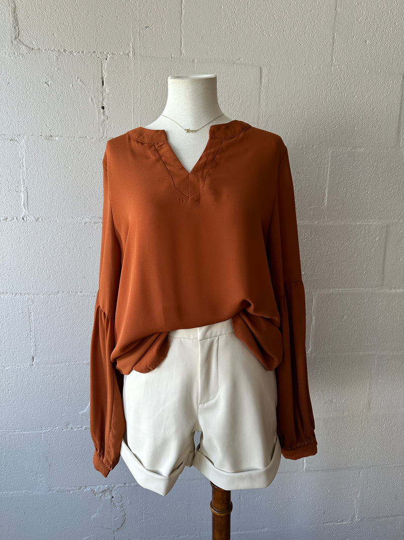 Not So Basic Bubble Sleeved Top