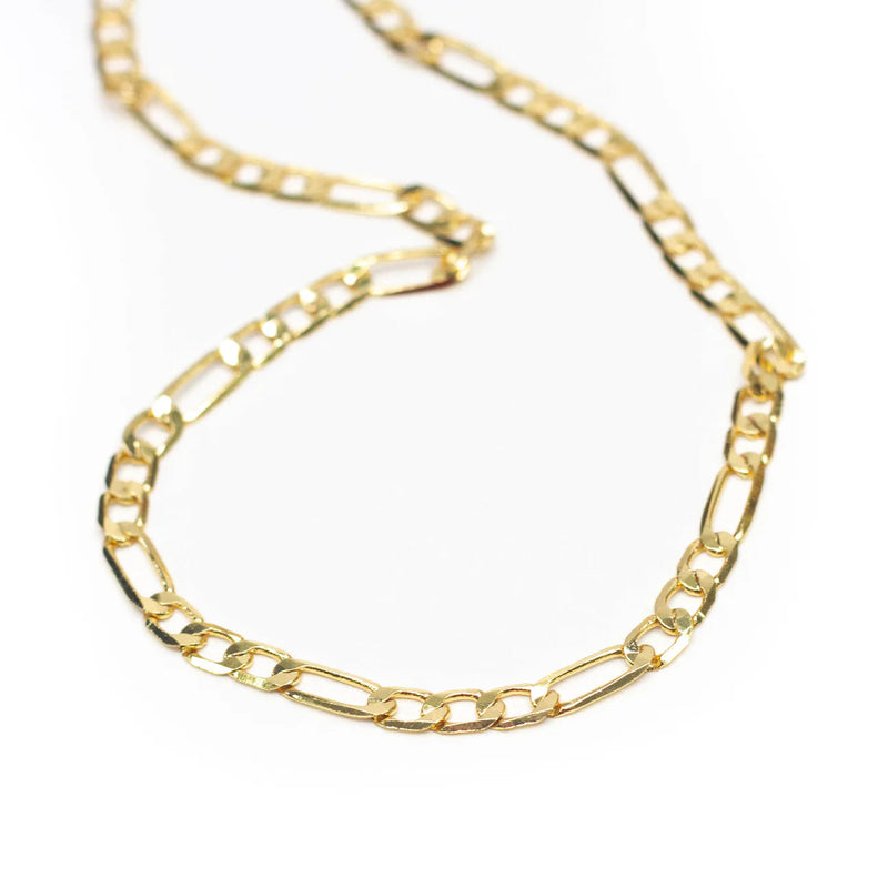 Flat Gold Chainlink Necklace