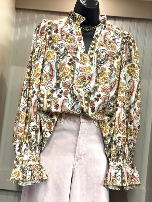 Fall Paisley Top
