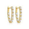 Long Marquise Hoop Earrings