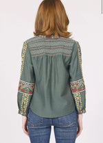 Another Love Makenna Embroidery Top