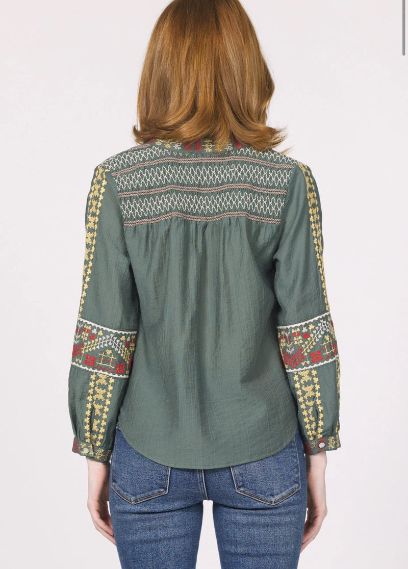 Another Love Makenna Embroidery Top