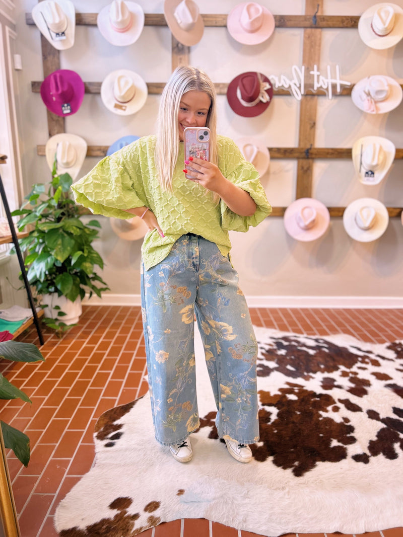 Floral Love Jeans