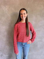 Dark Cherry Knitted Sweater