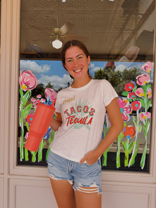 Tacos and tequila babe tee
