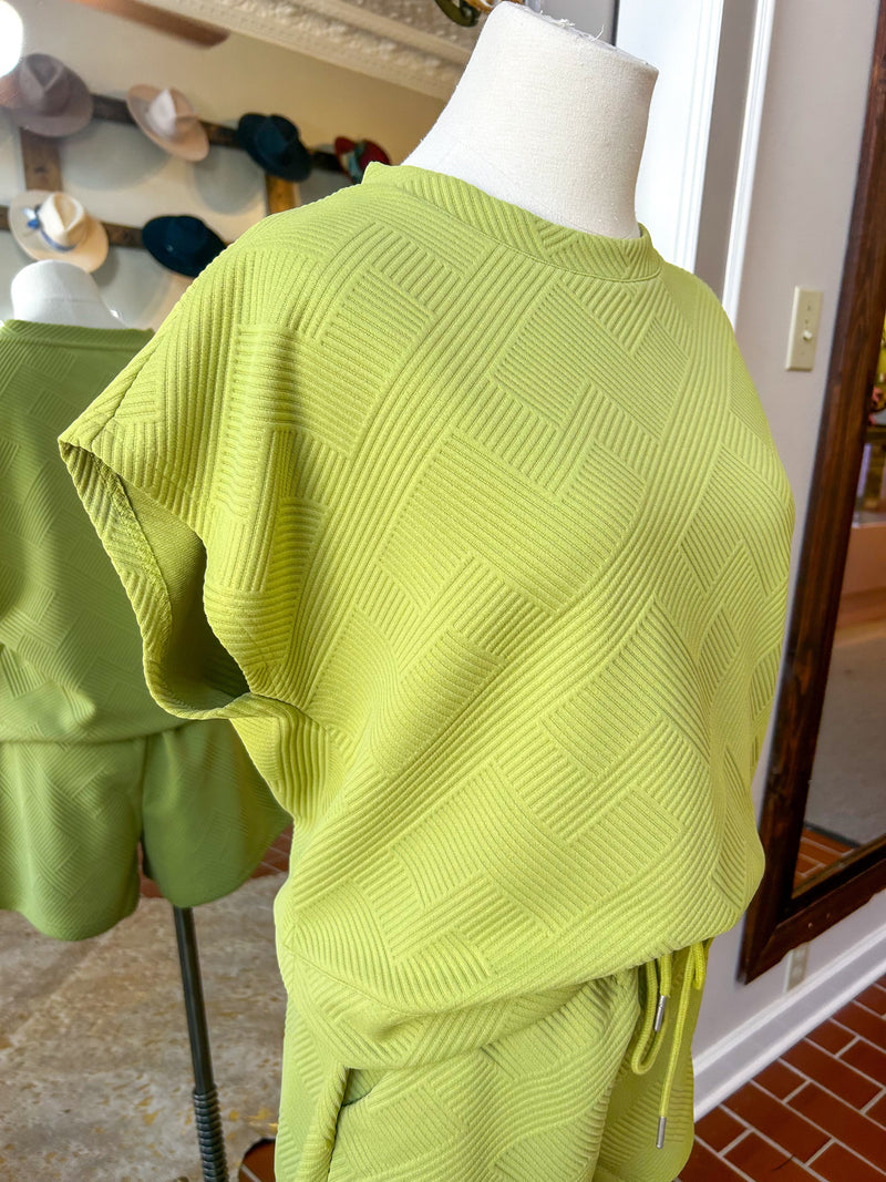 Avocado Ribbed Top