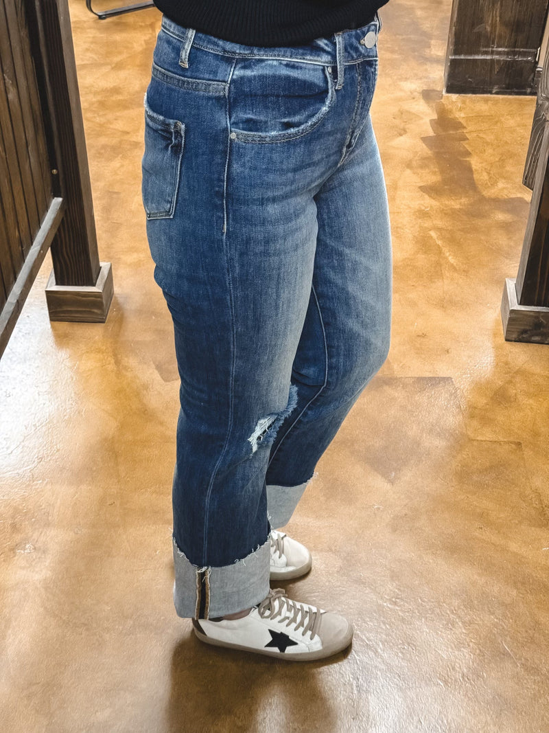 Gidget High Rise Cuffed Jeans